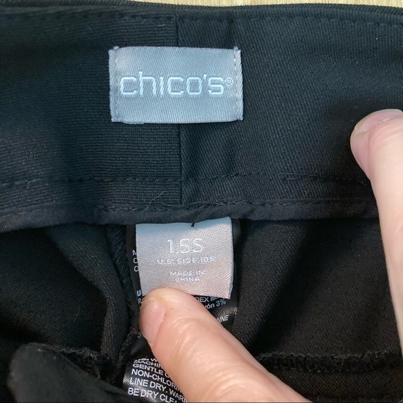 𝅺CHICO’s Sz 1.5S Dress  Career Classic Comfort Stright Leg Trousers Pants - Picture 3 of 7